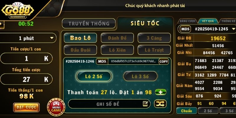 Tại sao quay thưởng xổ số Go88 được yêu thích