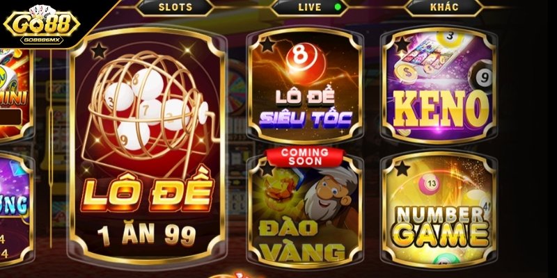 Về sảnh chơi xổ số Go88